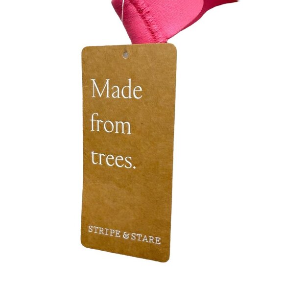 Stripe & Stare T-shirt Bra Size Medium Bralette Pink Blue Ombre Modal NEW - Picture 5 of 6